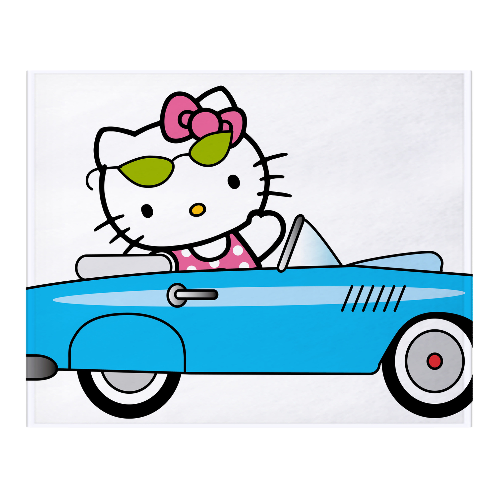 （画像用） Hello Kitty ハローキティ フランネルブランケット・多サイズ対応（横型）