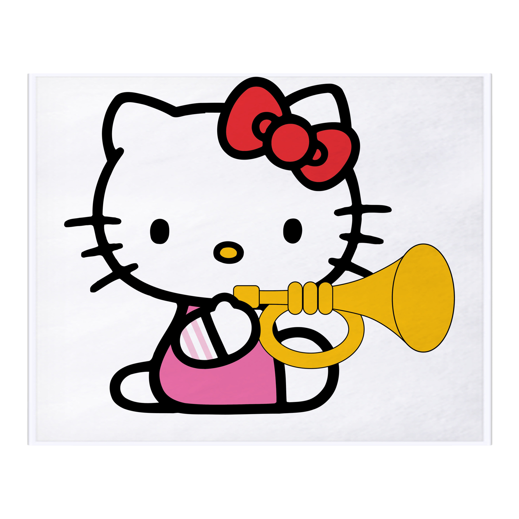 （画像用） Hello Kitty ハローキティ フランネルブランケット・多サイズ対応（横型）
