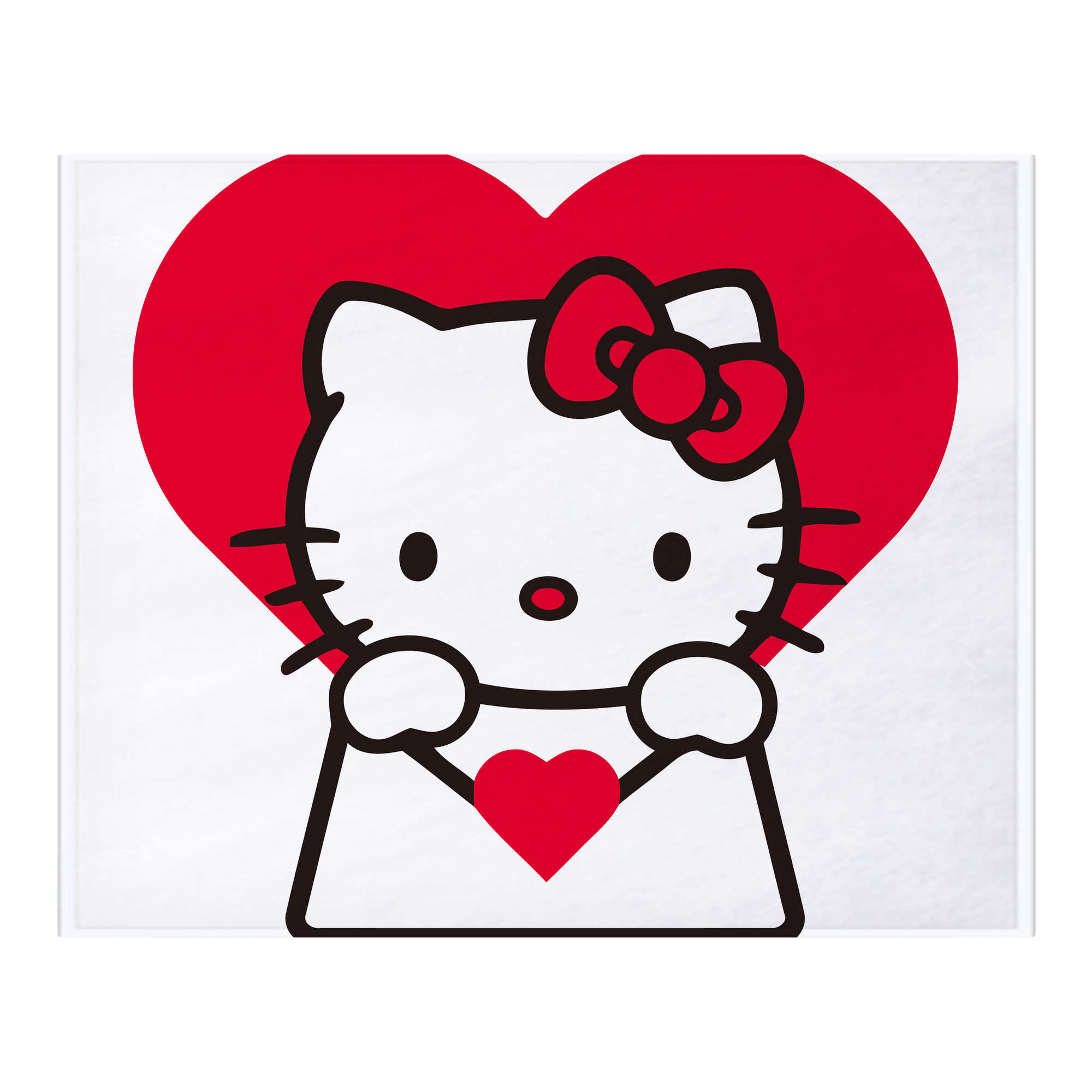 （画像用） Hello Kitty ハローキティ フランネルブランケット・多サイズ対応（横型）