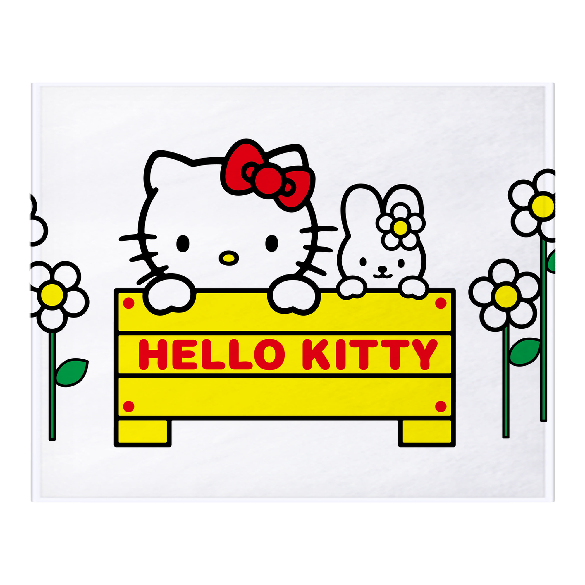 （画像用） Hello Kitty ハローキティ フランネルブランケット・多サイズ対応（横型）