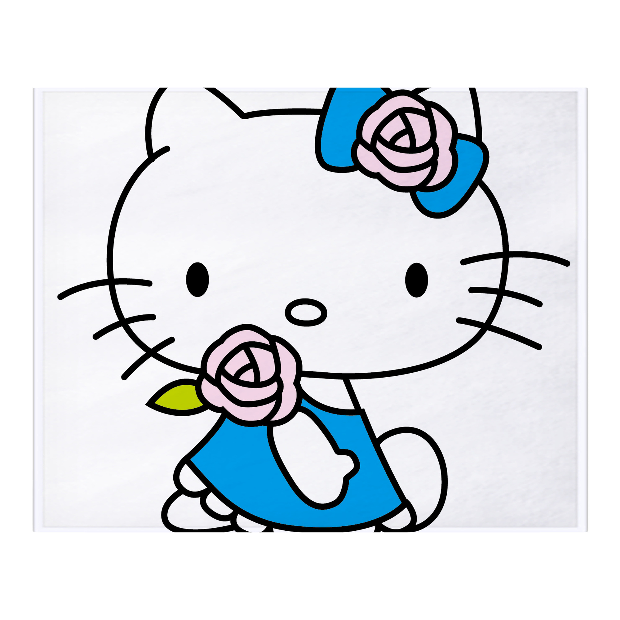 （画像用） Hello Kitty ハローキティ フランネルブランケット・多サイズ対応（横型）