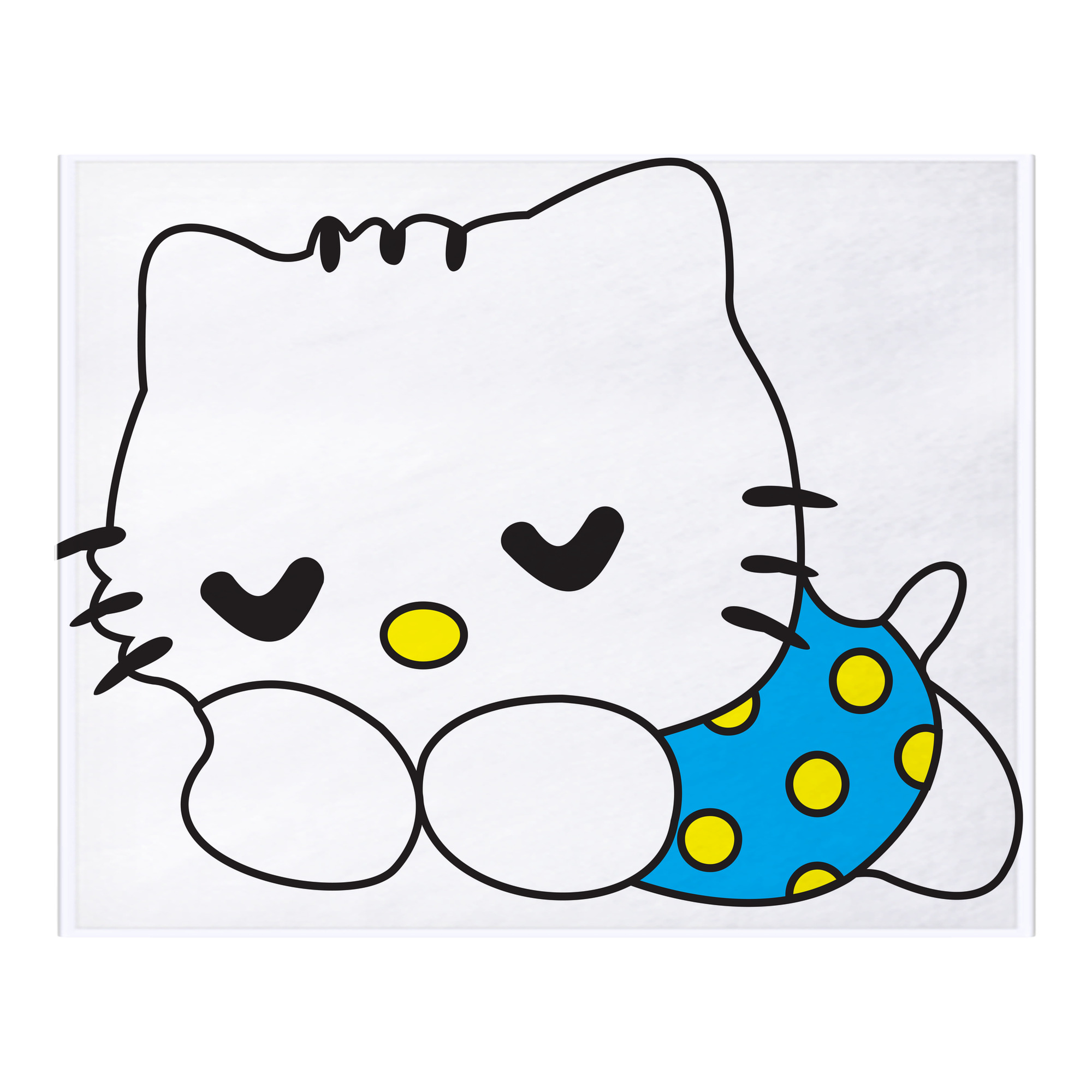 （画像用） Hello Kitty ハローキティ フランネルブランケット・多サイズ対応（横型）