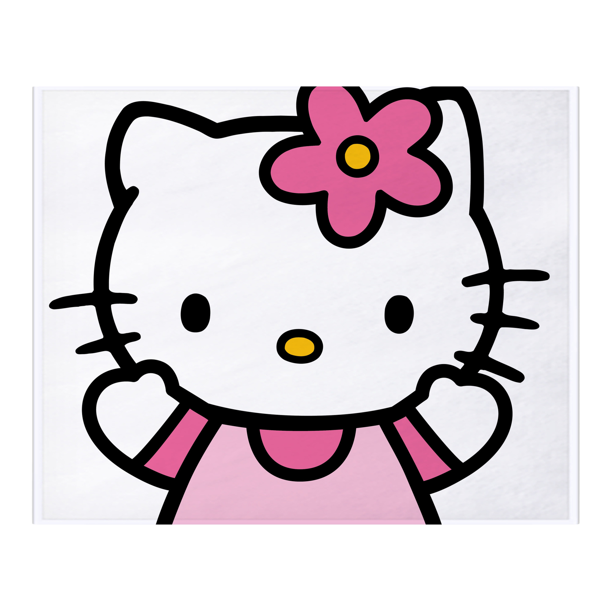 （画像用） Hello Kitty ハローキティ フランネルブランケット・多サイズ対応（横型）