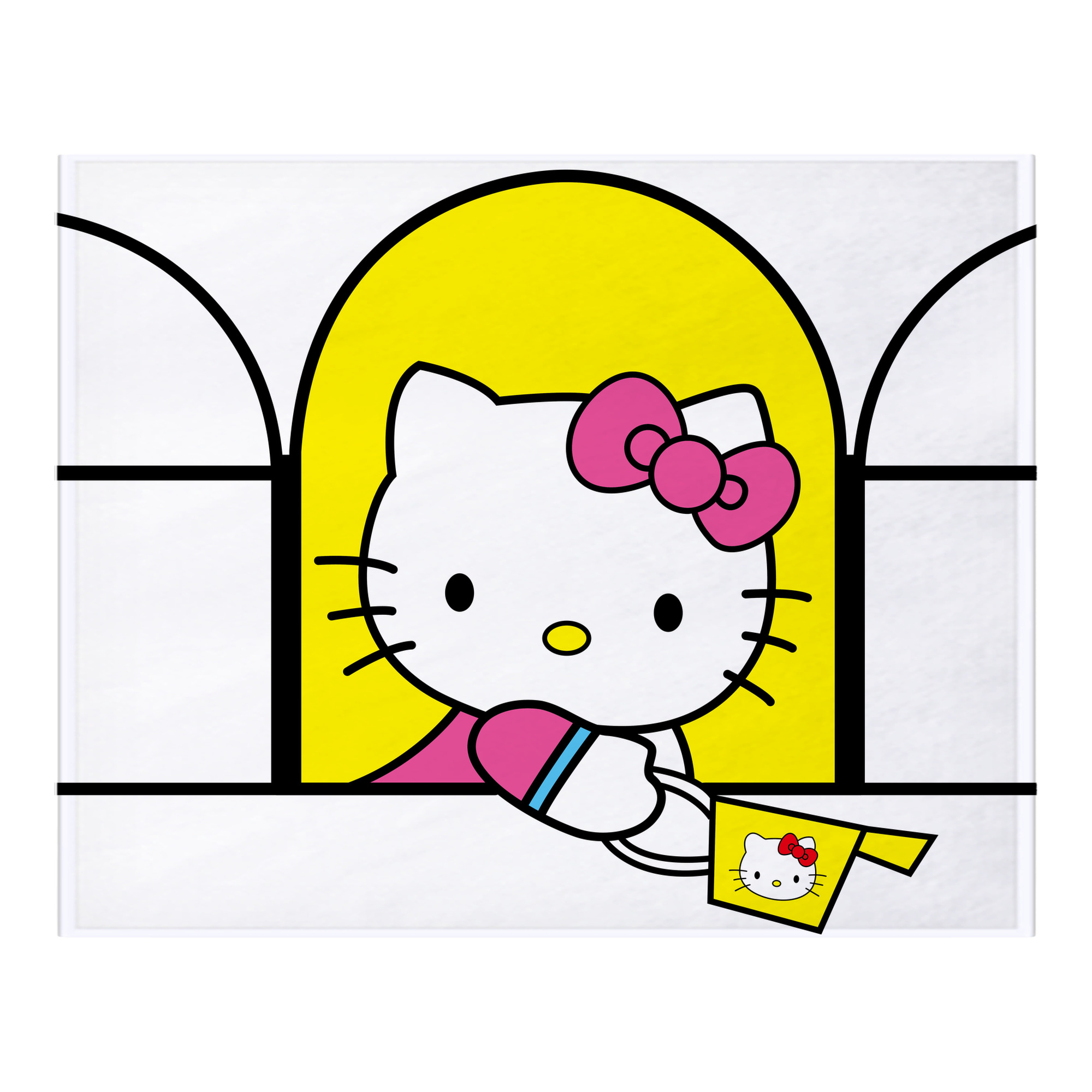 （画像用） Hello Kitty ハローキティ フランネルブランケット・多サイズ対応（横型）