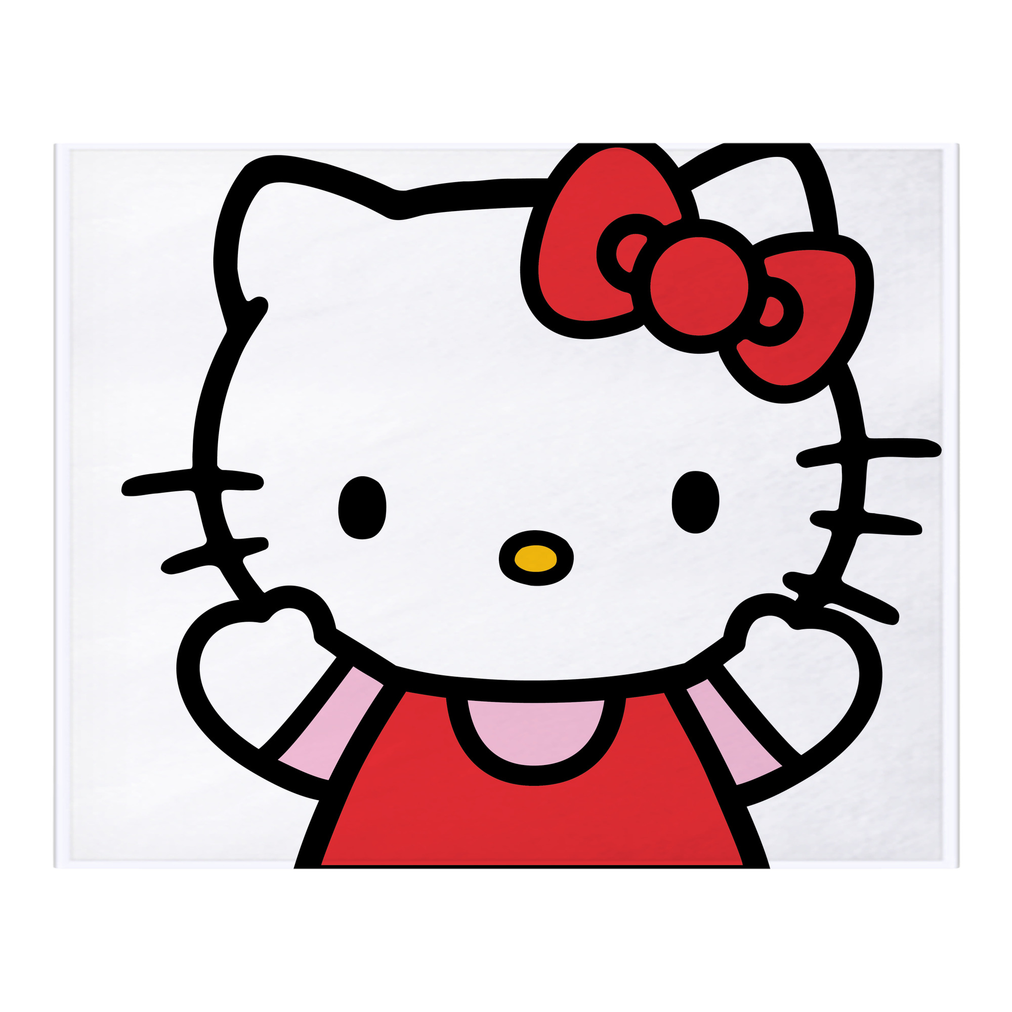 （画像用） Hello Kitty ハローキティ フランネルブランケット・多サイズ対応（横型）