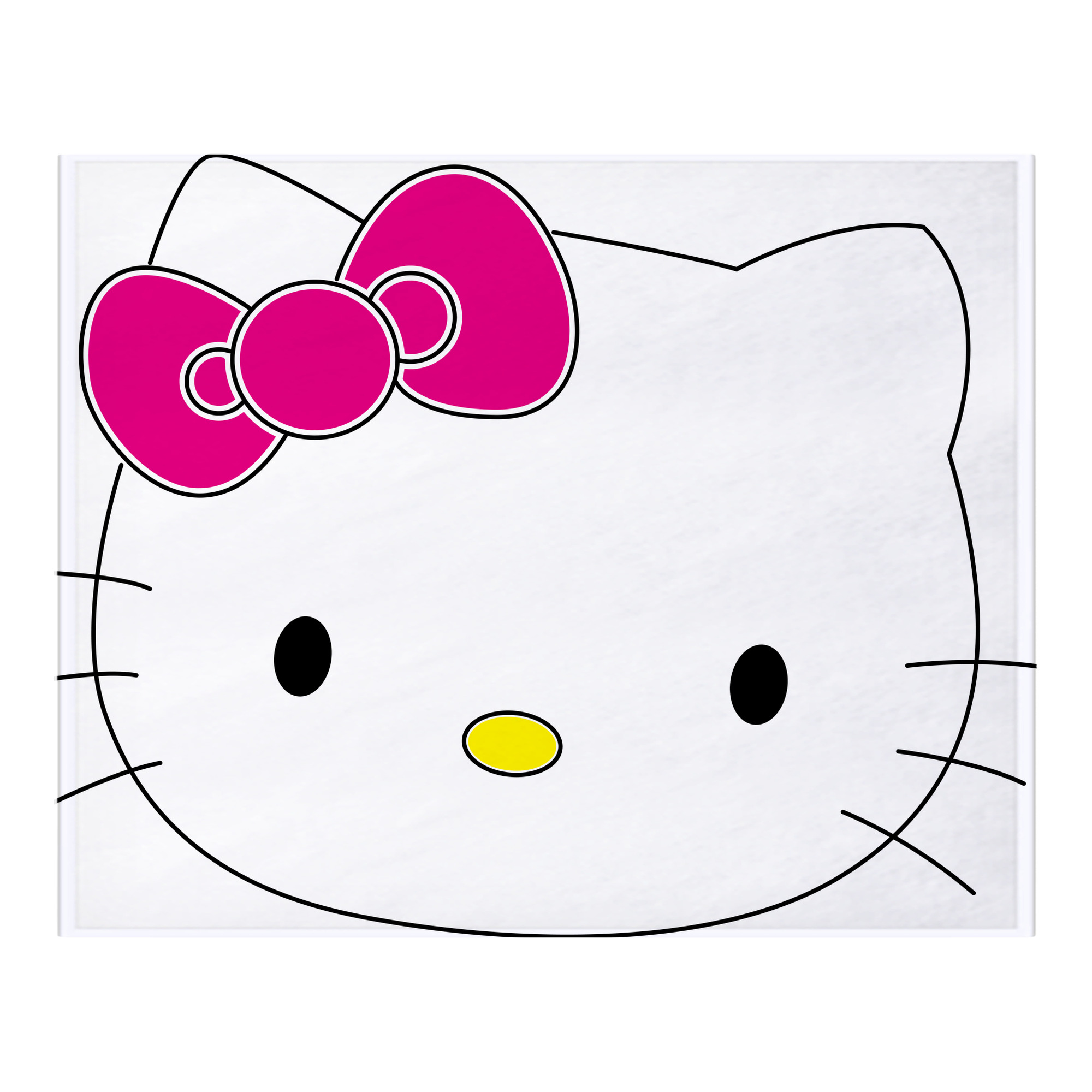 （画像用） Hello Kitty ハローキティ フランネルブランケット・多サイズ対応（横型）