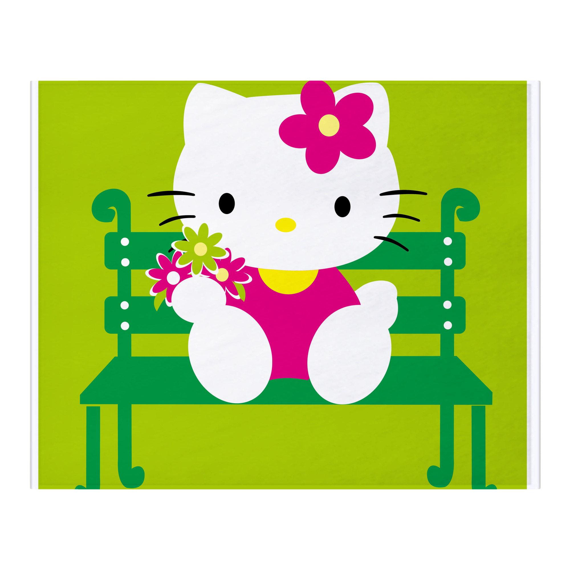 （画像用） Hello Kitty ハローキティ フランネルブランケット・多サイズ対応（横型）