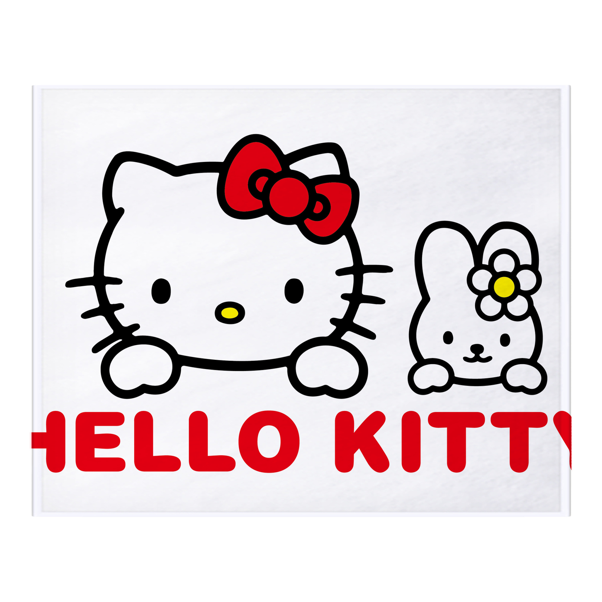 （画像用） Hello Kitty ハローキティ フランネルブランケット・多サイズ対応（横型）