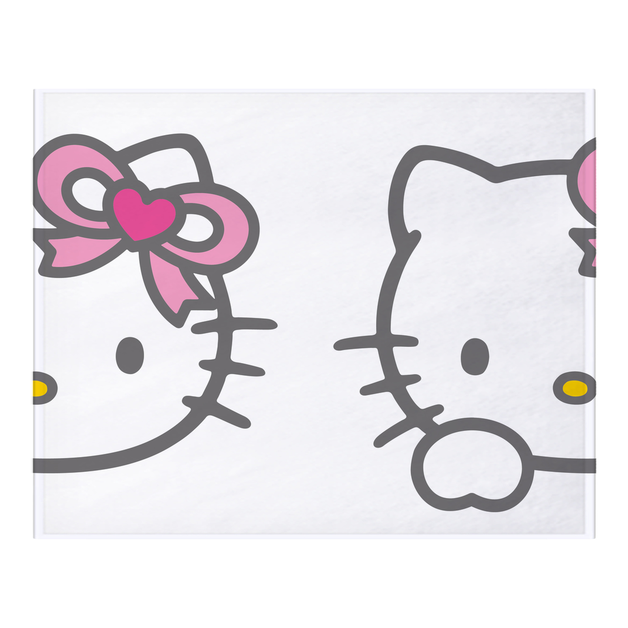 （画像用） Hello Kitty ハローキティ フランネルブランケット・多サイズ対応（横型）