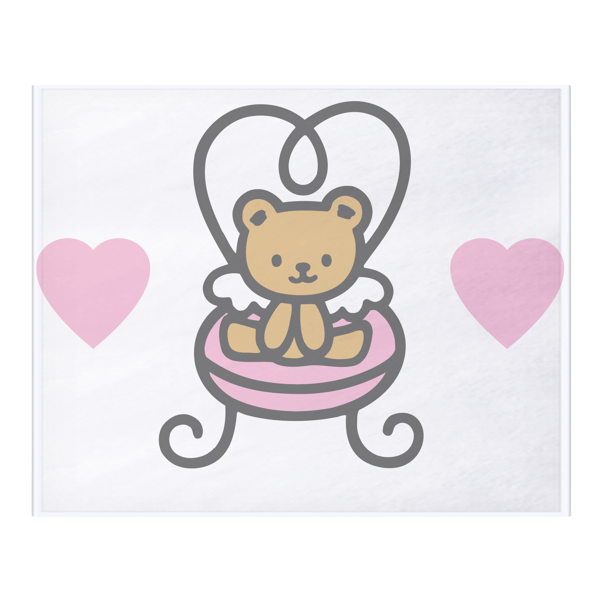 （画像用） Hello Kitty ハローキティ フランネルブランケット・多サイズ対応（横型）