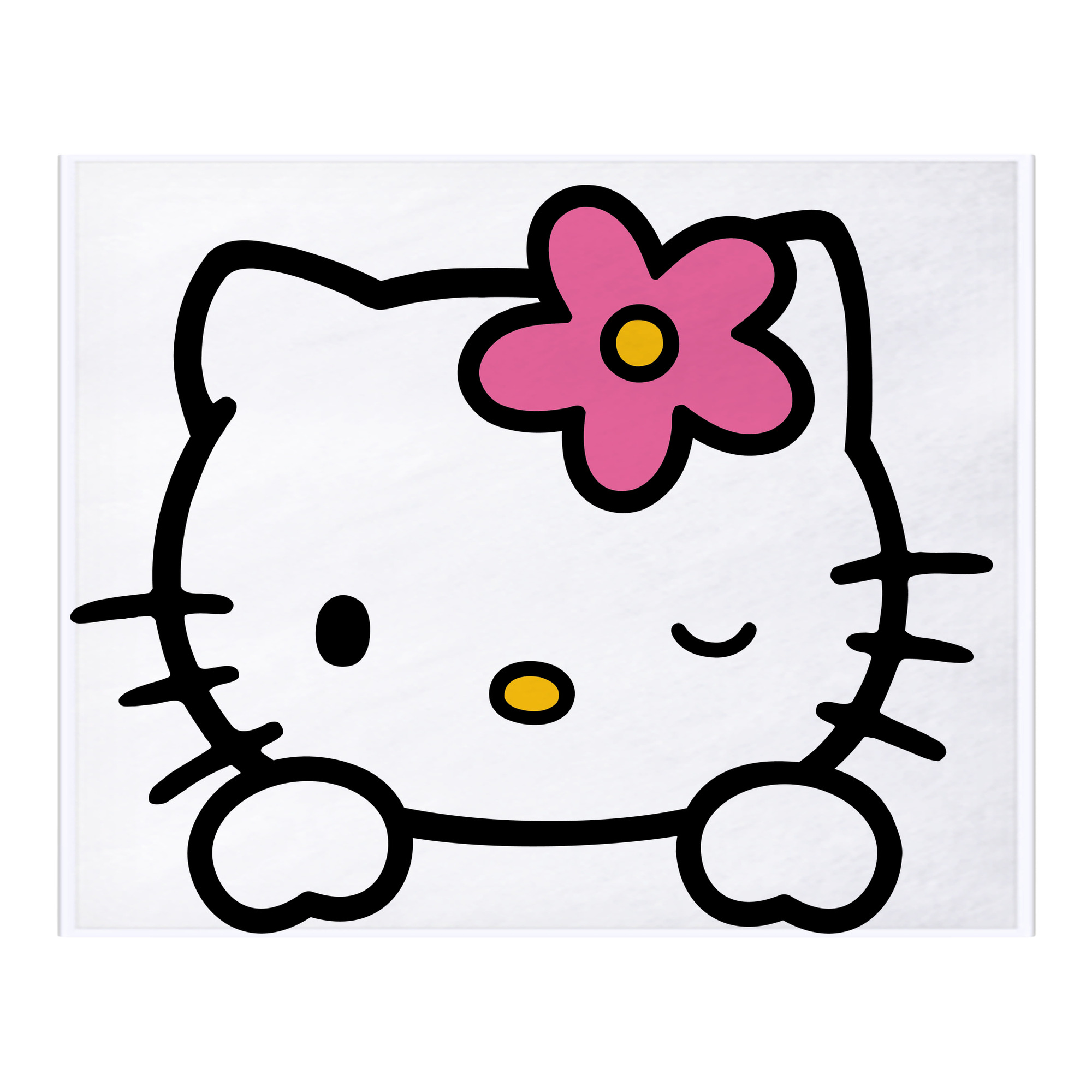 （画像用） Hello Kitty ハローキティ フランネルブランケット・多サイズ対応（横型）