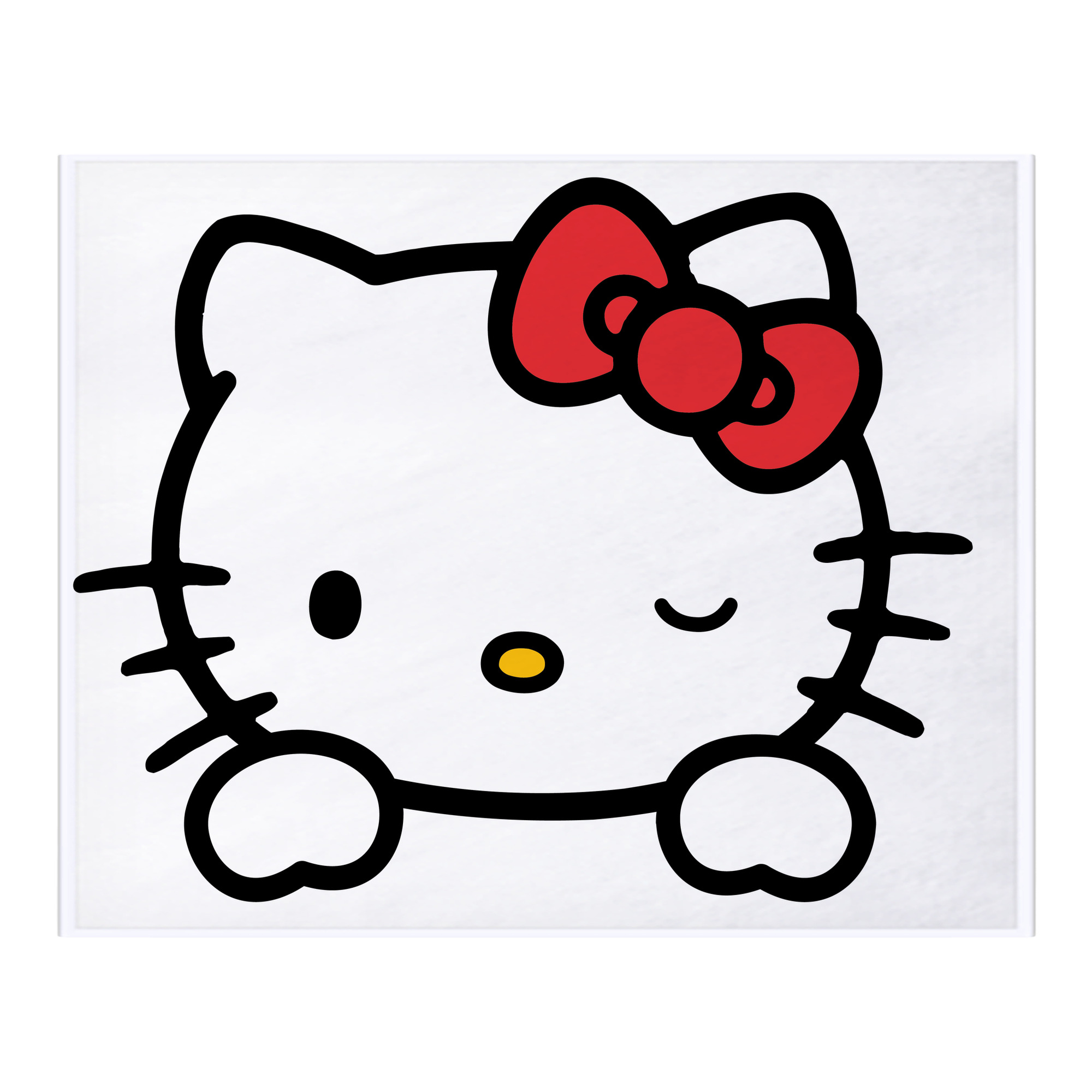 （画像用） Hello Kitty ハローキティ フランネルブランケット・多サイズ対応（横型）