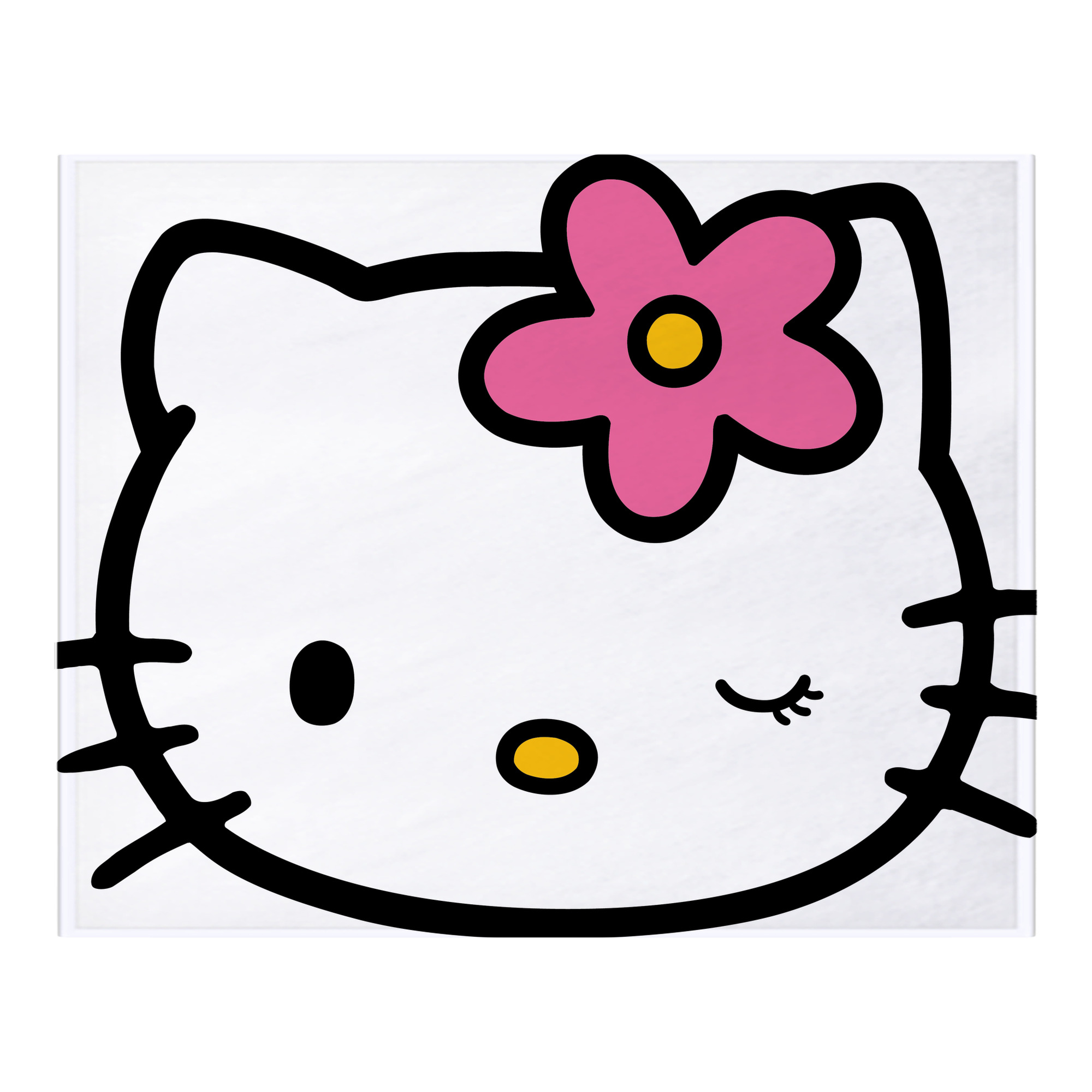 （画像用） Hello Kitty ハローキティ フランネルブランケット・多サイズ対応（横型）