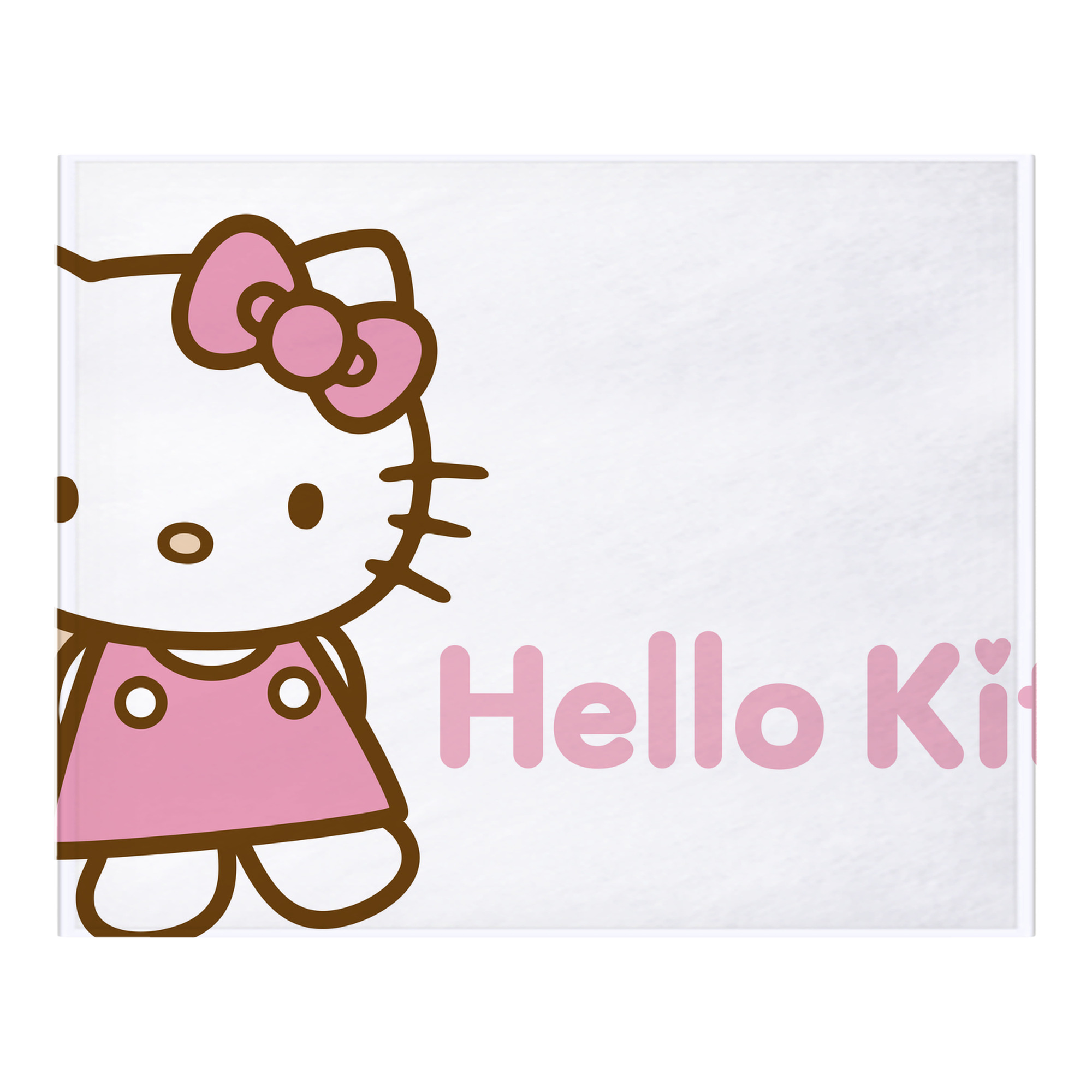 （画像用） Hello Kitty ハローキティ フランネルブランケット・多サイズ対応（横型）