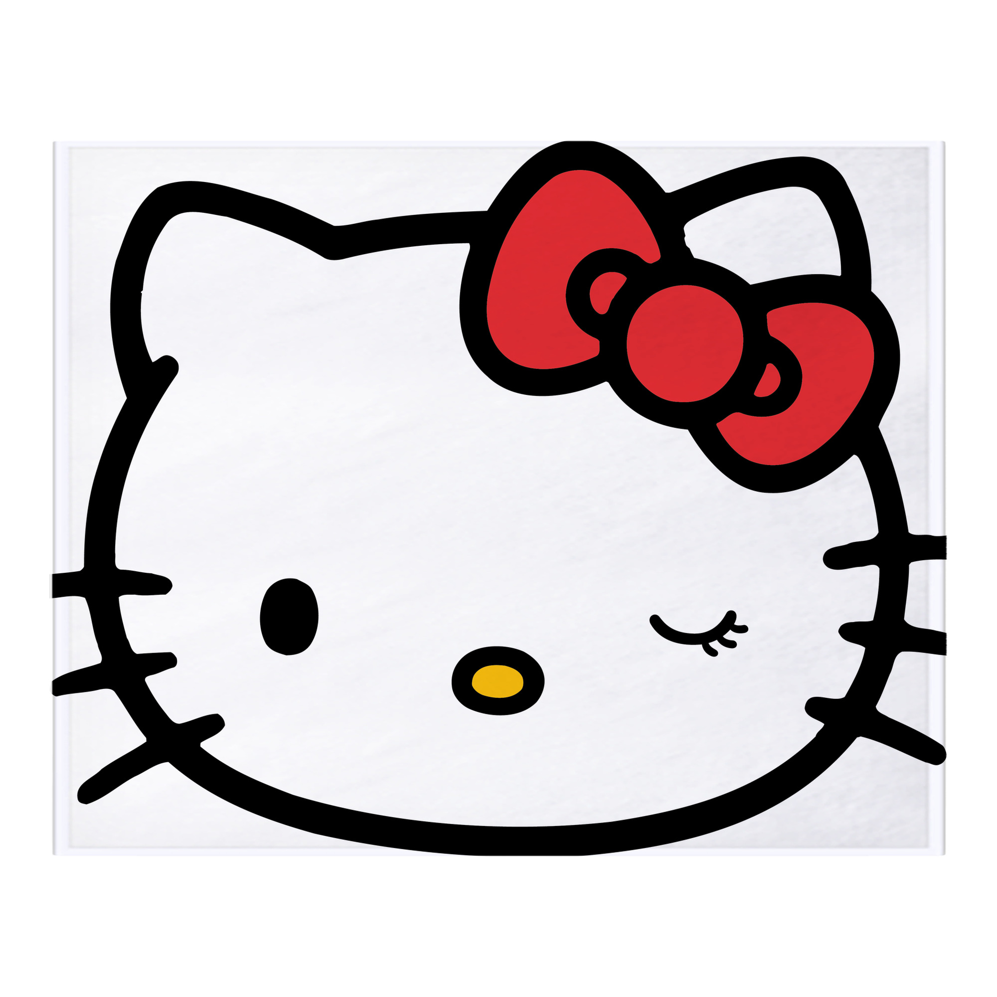 （画像用） Hello Kitty ハローキティ フランネルブランケット・多サイズ対応（横型）