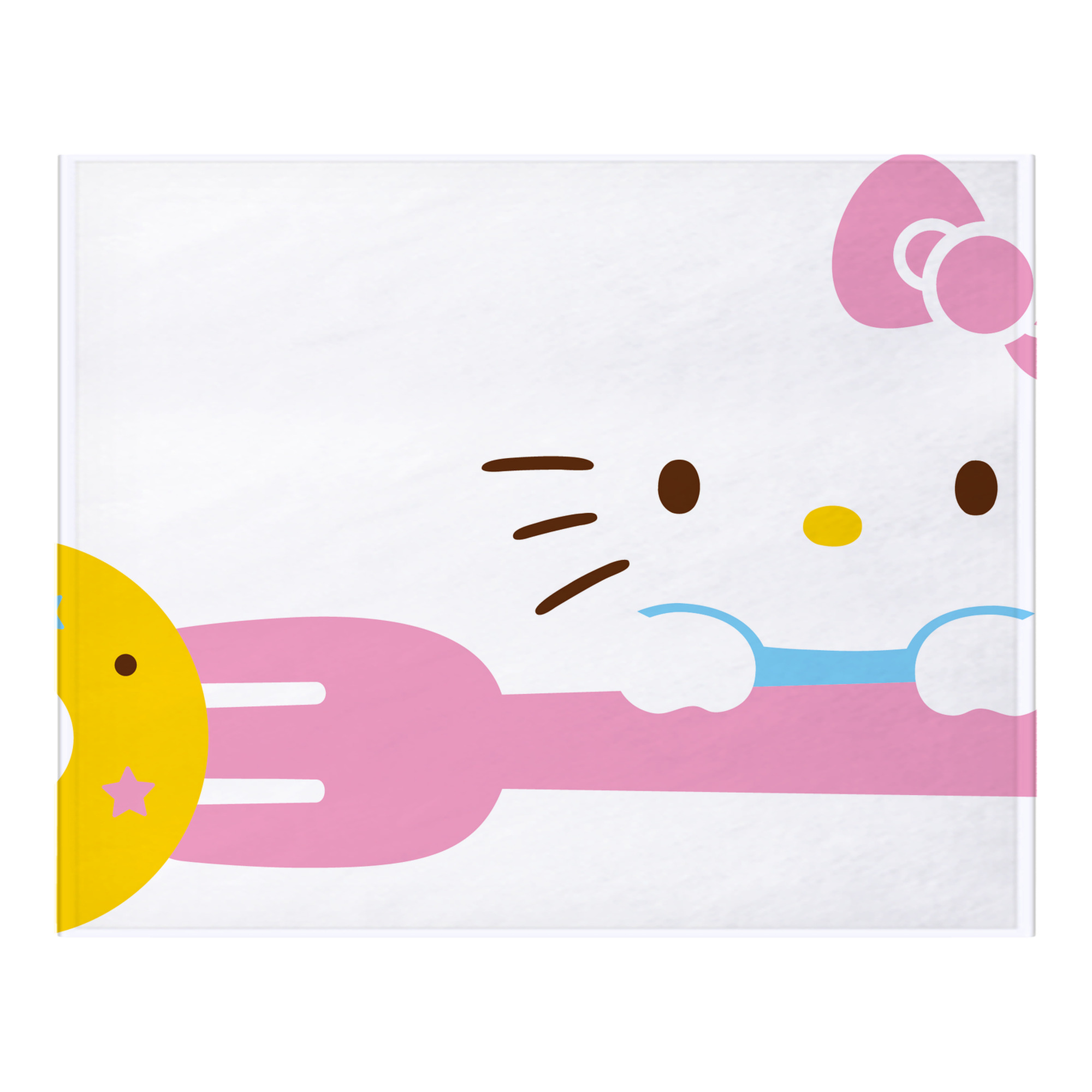 （画像用） Hello Kitty ハローキティ フランネルブランケット・多サイズ対応（横型）