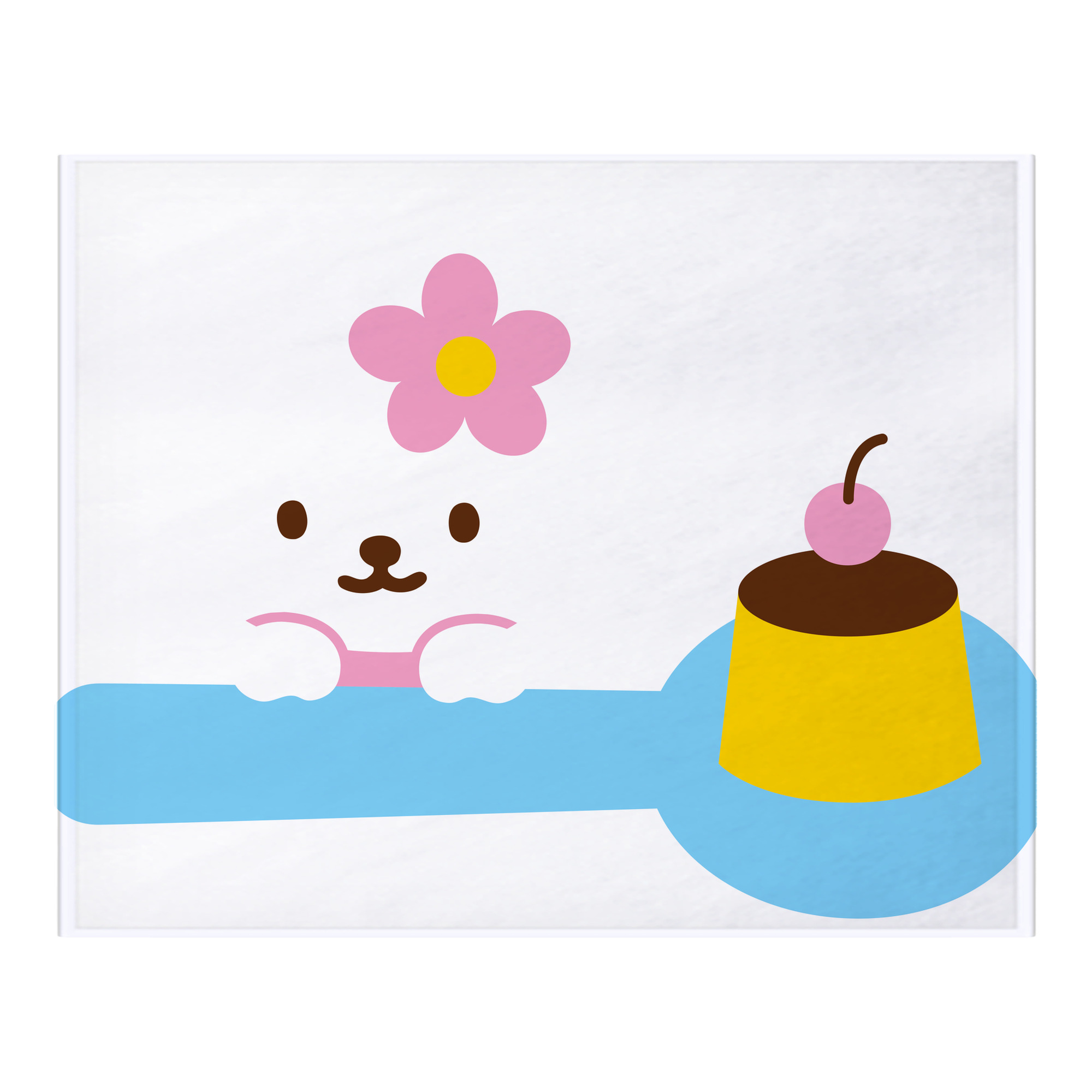 （画像用） Hello Kitty ハローキティ フランネルブランケット・多サイズ対応（横型）